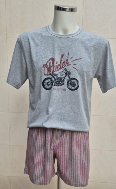 Pijama corto para hombre - Gris